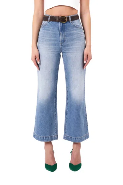 Rolla's Sailor Scoop Jean In Mid Vintage Blue