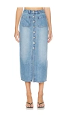 Rolla's Sailor Denim Maxi Skirt In Blue