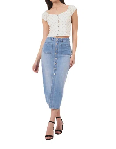 Rolla's Sailor Skirt In Mid Vintage Blue