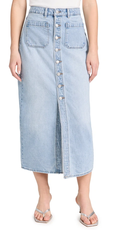 Rolla's Sailor Denim Maxi Skirt In Multi