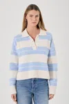 Rolla's Sofia Stripe Polo In Blue
