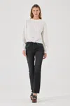 Rolla's Stephanie Blouse Embroidered In Black