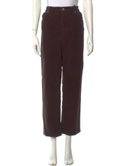 Pre-owned Rolla's Straight Leg Pants In Brown
