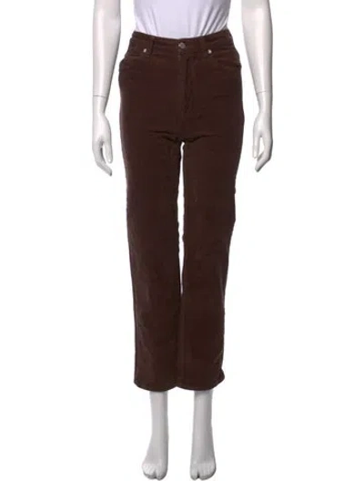 Pre-owned Rolla's Straight Leg Pants In Brown