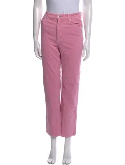 Pre-owned Rolla's Straight Leg Pants In Pink