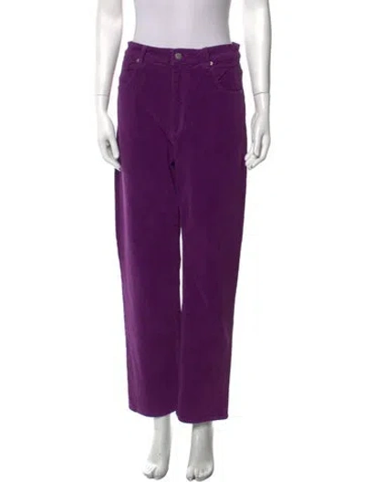 Pre-owned Rolla's Straight Leg Pants In Purple