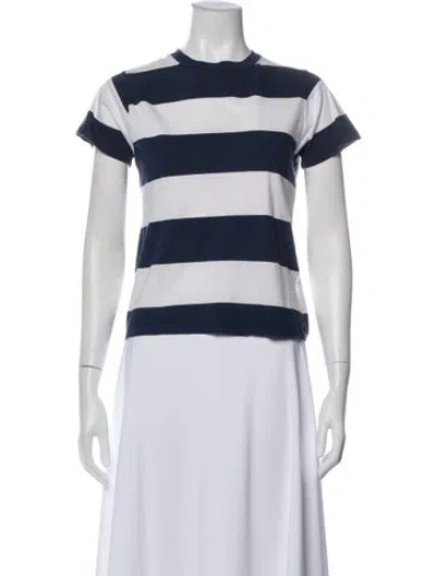 Pre-owned Rolla's Striped Crew Neck T-shirt In Multi