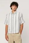 Rolla's Tidal Waves Stripe Shirt In White