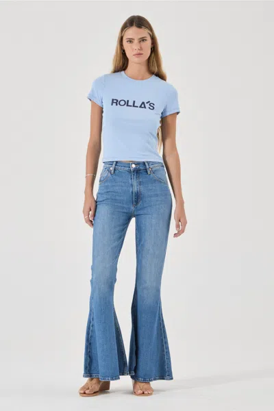 Rolla's Uptown Flare Jean In Blue