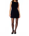 Rolla's Velvet Shift Dress In Navy In Blue