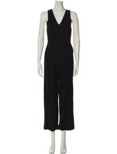 Pre-owned Rolla's V-neck Jumpsuit In Black
