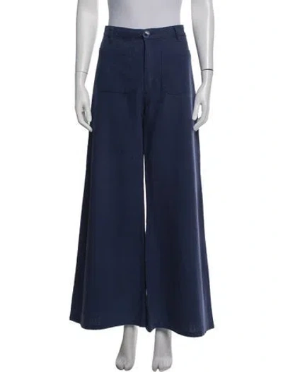 Pre-owned Rolla's Wide Leg Pants In Blue