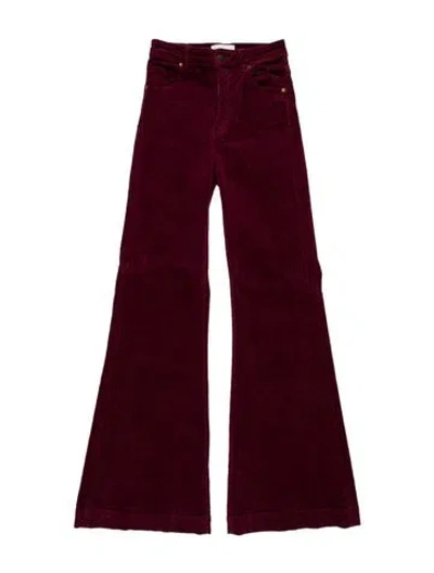 Pre-owned Rolla's Wide Leg Pants In Burgundy