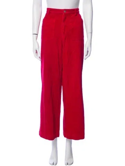 Pre-owned Rolla's Wide Leg Pants In Red