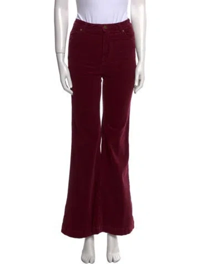 Pre-owned Rolla's Wide Leg Pants In Red