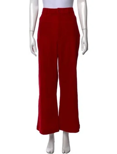 Pre-owned Rolla's Wide Leg Pants In Red