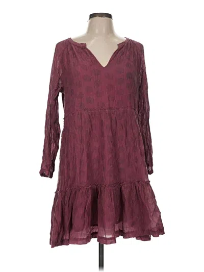 Pre-owned Roller Rabbit Casual Dress In Burgundy