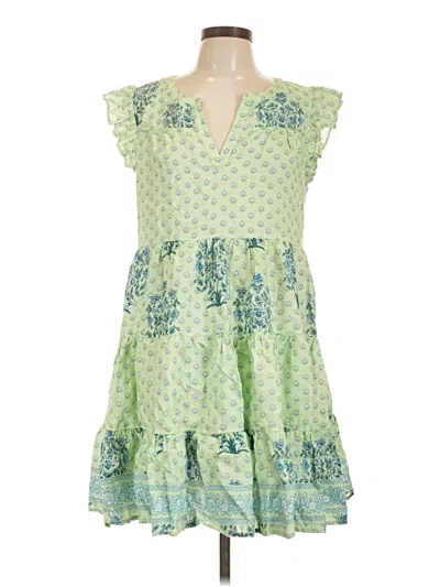 Pre-owned Roller Rabbit Casual Dress In Green