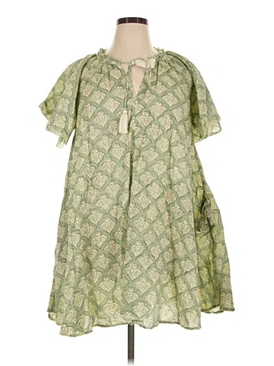 Pre-owned Roller Rabbit Casual Dress In Green