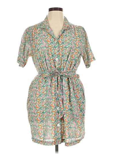 Pre-owned Roller Rabbit Casual Dress In Green