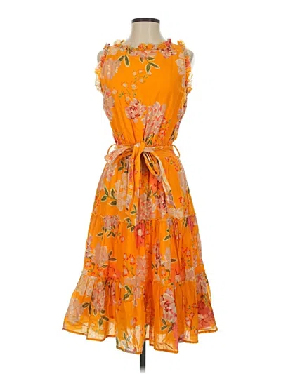 Pre-owned Roller Rabbit Casual Dress In Orange