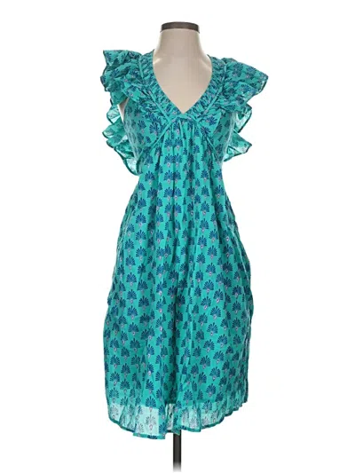 Pre-owned Roller Rabbit Casual Dress In Teal