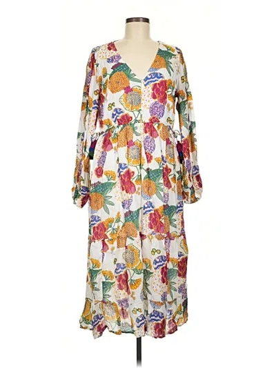 Pre-owned Roller Rabbit Casual Dress In White