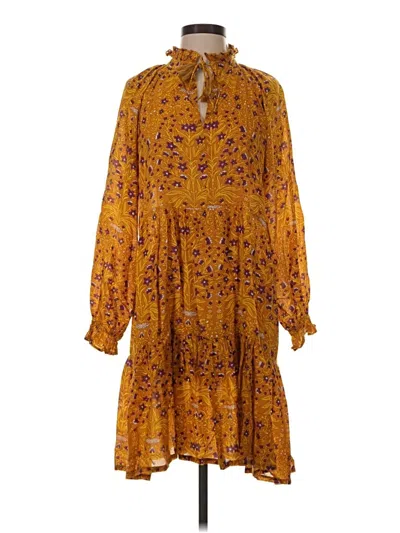 Pre-owned Roller Rabbit Casual Dress In Yellow