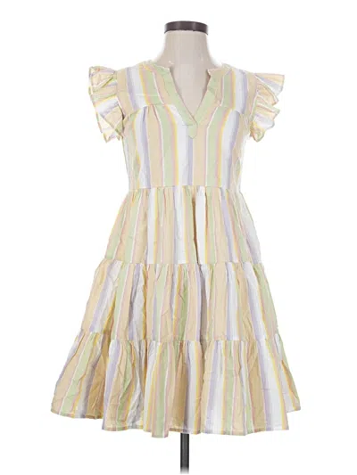 Pre-owned Roller Rabbit Casual Dress In Yellow
