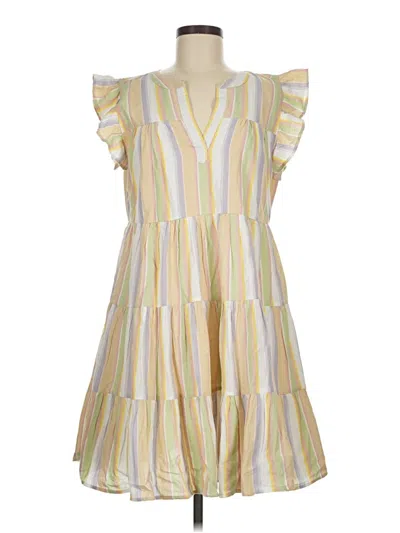 Pre-owned Roller Rabbit Casual Dress In Yellow