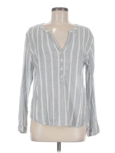 Pre-owned Roller Rabbit Long Sleeve Blouse In Gray