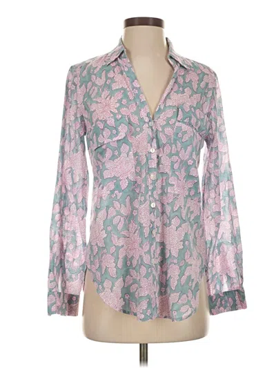 Pre-owned Roller Rabbit Long Sleeve Blouse In Pink