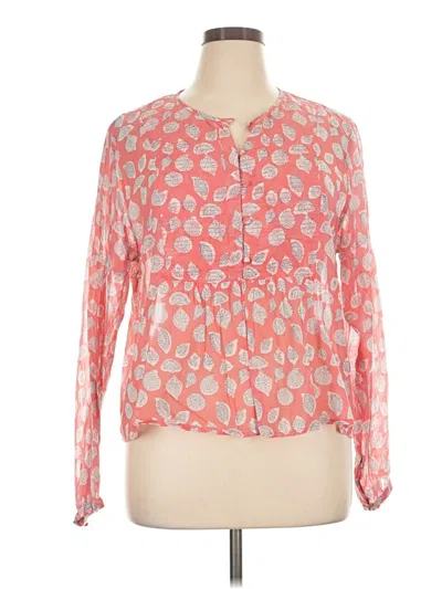 Pre-owned Roller Rabbit Long Sleeve Blouse In Pink