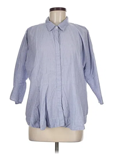 Pre-owned Roller Rabbit Long Sleeve Polo Shirt In Blue