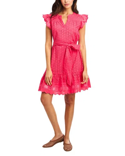 Roller Rabbit Malina Eyelet Ozra Dress In Pink