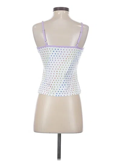 Pre-owned Roller Rabbit Tank Top White Strapless Neckline Tops