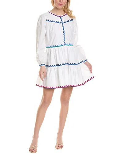 Roller Rabbit Valleta Embroidered Lela Dress In White