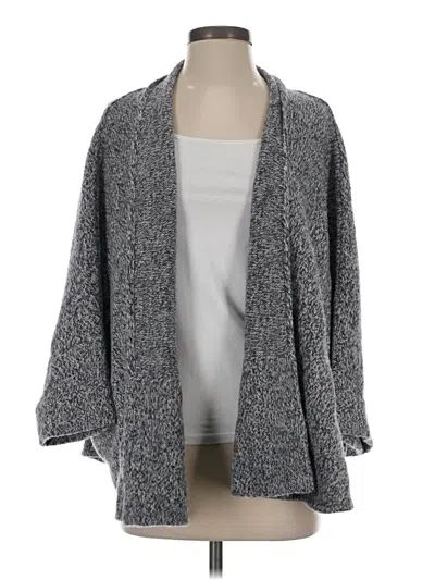 Pre-owned Roller Rabbit Wool Cardigan Sweater In Gray