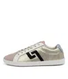 Rollie Prime Di00240 Women's Us 11 Metallic Gold Leather Low Top Sneakers Khd555