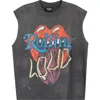 Rolling Loud Loud Band Distressed Muscle Tee In Black