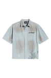 Rolling Loud Loud Motors Distressed Work Shirt In Blue