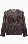 Rolling Loud Gothic Flame Long Sleeve Thermal T-shirt In Multi