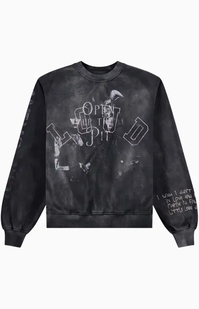Rolling Loud Men's Open The Pit Crew Neck Sweatshirt In Black In Multi
