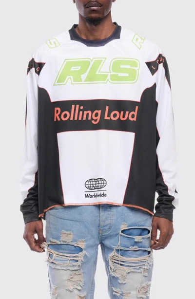 Rolling Loud Rl Sport Oversize Moto Jersey In Multi
