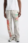 Rolling Loud Sketch Camo Cotton Blend Sweatpants In Gray