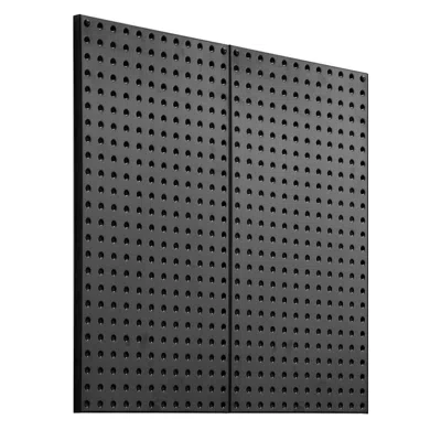 Rolo Home Metal Pegboard Panels, 24" X 12" Pegboard, 2 Panels, Heavy Duty Steel Peg Board Wall Organizer, For  In Gray