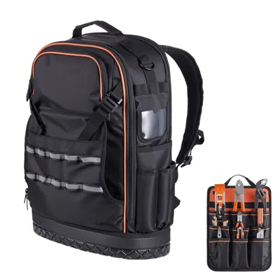 Rolo Home Tool Backpack, 65 Pockets, Heavy-duty Tools Storage Organizer Work Bags With Laptop Compartment & Mo In Multi