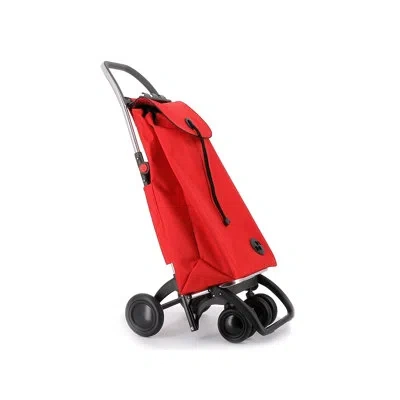 Rolser Shopping Trolley  I-max Mf 4 Wheels 2 Swivelling Foldable In Red