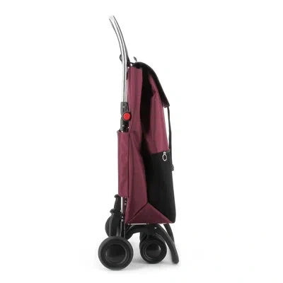 Rolser Shopping Trolley  Imax Urban Mf 4 Wheel 2 Swivelling Foldable In Burgundy