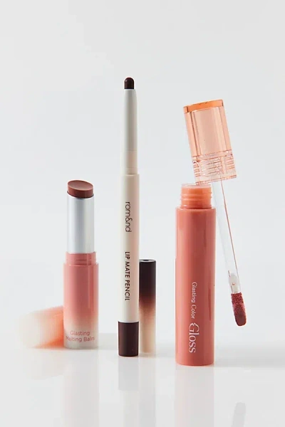 Rom&nd Beauty Volume Hack Trio Lip Set In Mocha Mousse At Urban Outfitters
